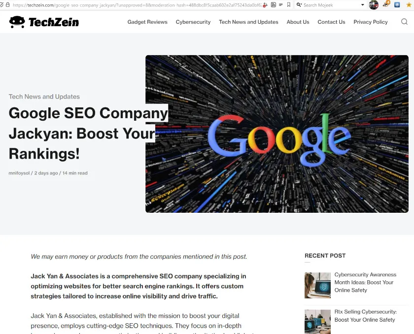 Google Seo Ranking Jackyan